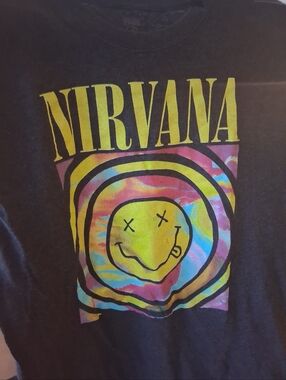 NIRVANA Grey Mens XL Band Music Shirt
